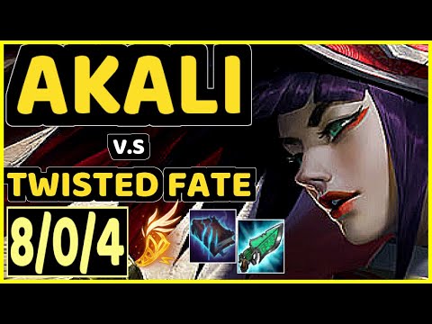 STROMPEST (AKALI) vs TWISTED FATE - 8/0/4 KDA MID GAMEPLAY - NA Ranked DIAMOND