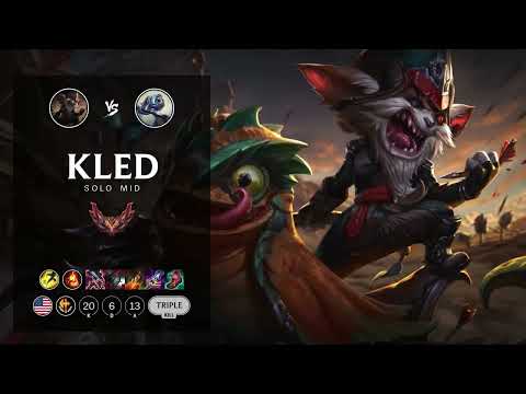 Kled Mid vs Fizz - NA Grandmaster Patch 12.13