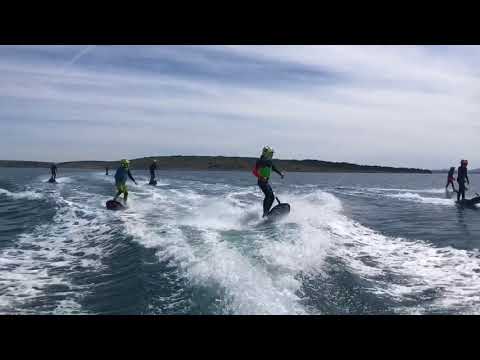 Sea ride with young jetsurf talents