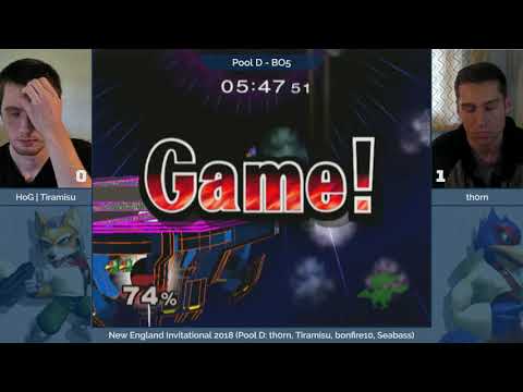 NE Melee Invitational 2018 - HoG | Tiramisu (Fox) vs. th0rn (Falco) - SSBM Pool D
