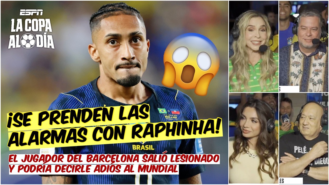 Raphinha PREOCUPA a BRASIL y PUEDA que se quede SIN MUNDIAL | La Copa al Día