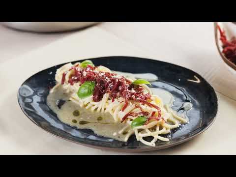 SPAGHETTO PASTIFICIO MARELLA CACIO E PEPE CON SFILACCI DI BRESAOLA