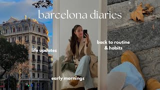 barcelona diaries | early morning swims, getting back into routine & finding community