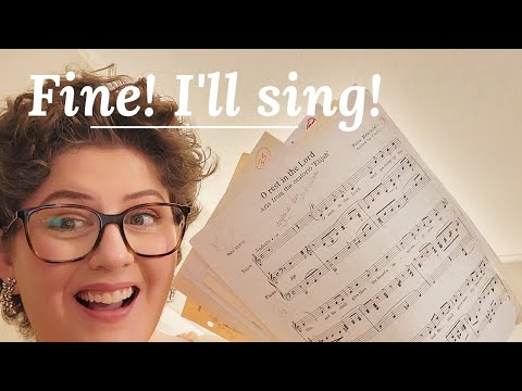 Singing O Rest in the Lord By Mendelssohn | Alto Singing Advent Music