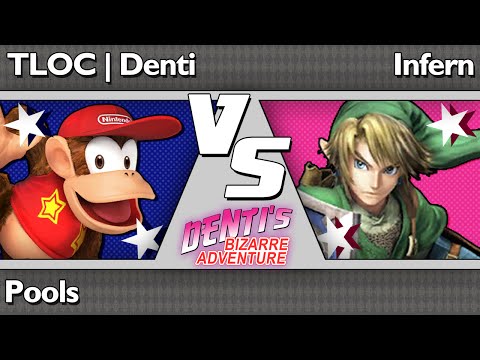 DBA 4 Smash 4 - TLOC  Denti (Diddy) vs Infern (Link) - Pools