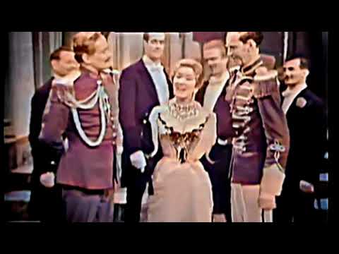 June Bronhill - 'Widow's Entrance' Act 1 The Merry Widow- UK Television 1959
