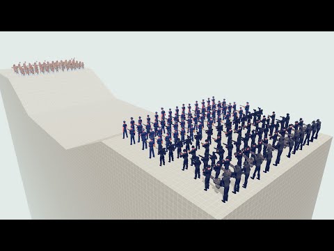 200x POLICE vs HOTDOG GANG | Totally Accurate Battle Simulator - TABS