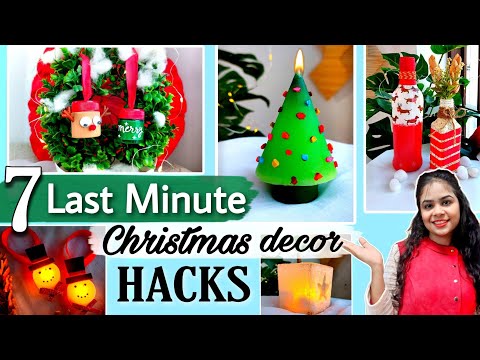 5-Minute Christmas DIY Ideas, HACKS 😱| Easy Christmas Decor Crafts