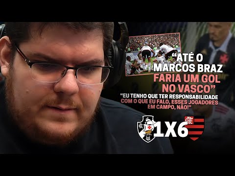 CASIMIRO REAGE: VASCO 1 X 6 FLAMENGO - BRASILEIRÃO 2024 | Cortes do Casimito