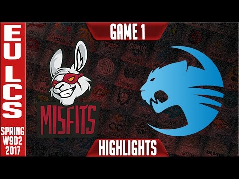 Misfits vs Roccat Game 1 Highlights - EU LCS W9D2 Spring 2017 - MSF vs ROC G1