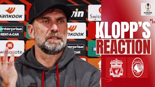 'A bad game, but we only have this night to feel it' | Liverpool vs Atalanta | Klopp's Reaction