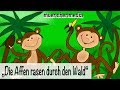 Kinderparty Musik - Die Affen rasen durch den Wald ...