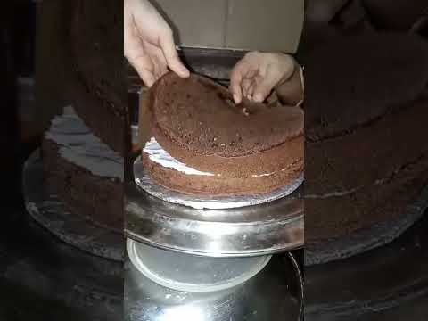 #chocolate cake#basic step#easy made by kids@Zuni baker