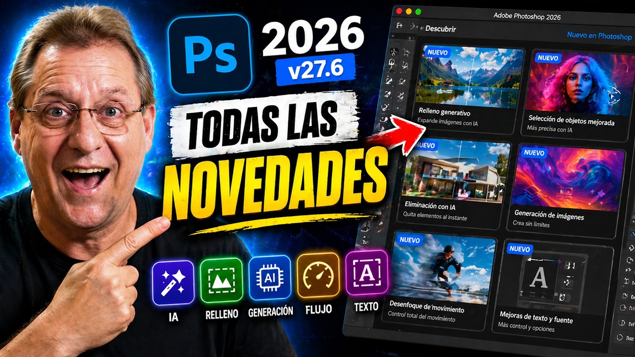 🤯 ACTUALIZACIÓN BRUTAL de Photoshop 2026 que CAMBIA tu FORMA de EDITAR