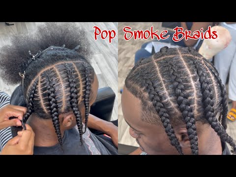 Braids Tutorial: Men Pop Smoke Inspired Look