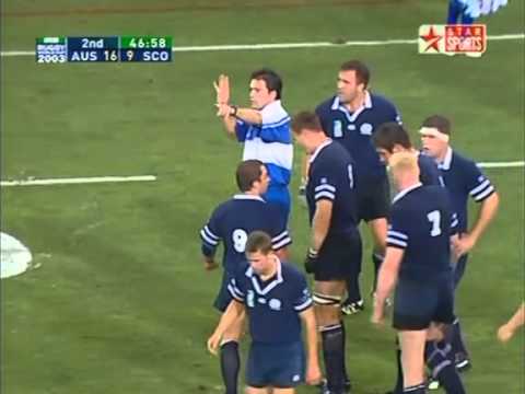 Rugby 2003. Quarterfinal. Australia v Scotland