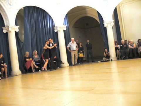  Stella Missé  and  Diego Mohammad  are  dancing  to  the  tango  "  Champagne Tango  "  by  Carlos di Sarli  in  2013