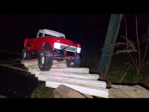 CROSS RC AT-4 EMO 66 Chevy gets a Hobbywing fusion SE 1800KV and red rock lights 