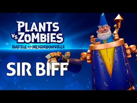 Final boss - SIR BIFF (Town Center) in Plants vs Zombies Battle for Neighborville
