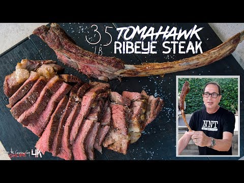 Perfectly Cooked 3.5 Pound Tomahawk Ribeye Steak | SAM THE COOKING GUY 4K