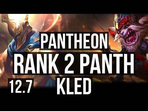 PANTHEON vs KLED (TOP) | Rank 2 Panth, 4/1/3 | NA Challenger | 12.7