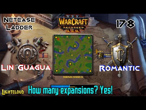 Lin Guagua (O) VS Romantic (H) - WC3:R - Netease Ladder 178