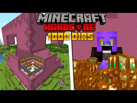 SOBREVIVÍ 1000 DÍAS en Minecraft Hardcore [PELICULA COMPLETA]