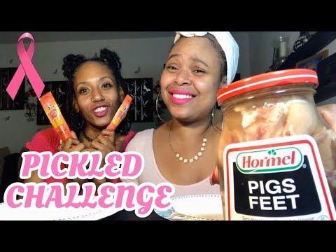 PICKLED FOOD CHALLENGE | PICKLED PIG FEET | PICKLED...