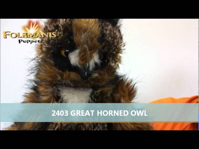Video Teaser für 2403 Folkmanis Great Horned Owl