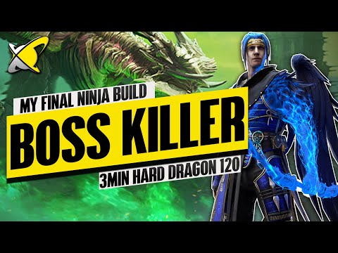 My NINJA Ultimate BOSS KILLER Build | "3 Min Accessible" Hard Dragon 120 Team | RAID: Shadow Legends