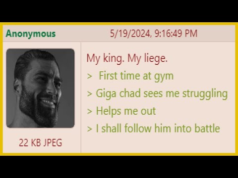 Anon Meets Gigachad at Gym - 4Chan Greentext Stories