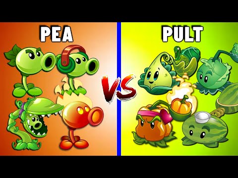 PVZ 2 - Team PEA vs PULT! Plant vs Plant - Who Will Win?