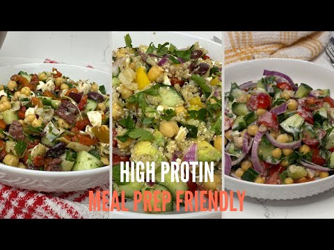 3 Easy Chickpea Salad Recipes | Healthy, Quick, and Delicious