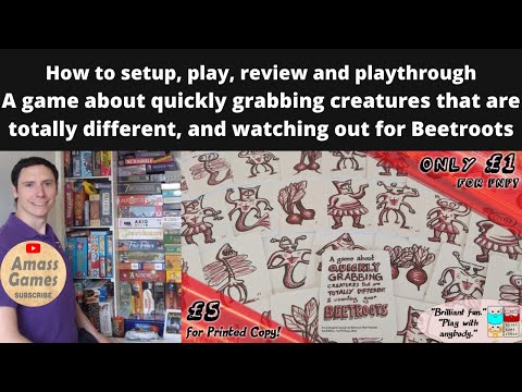 How to setup, play, review and playthrough of  A game about quickly grabbing creatures that are totally different, and watching out for turnips aka beetroots version