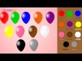 Learn Colors With Balloons For Kids Children Kids Learning Videos Color Names For Kids Babies