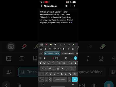 Dictate Keyboard (Whisper AI) video thumbnail