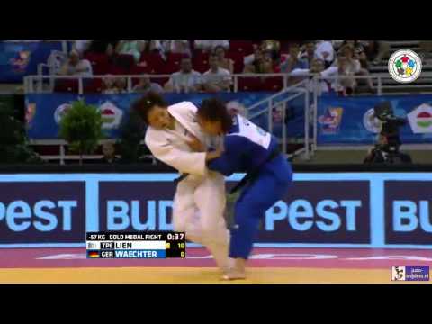 Judo 2015 Grand Prix Budapest: Lien (TPE) - Waechter (GER) [-57kg] final
