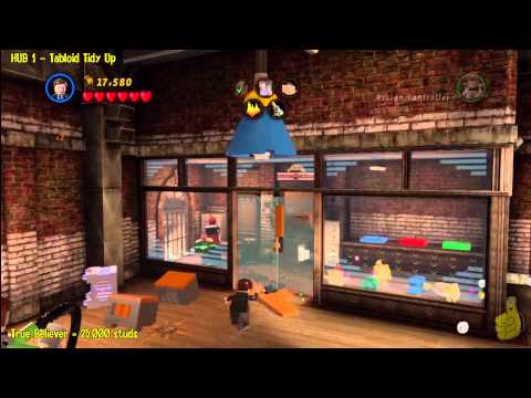Lego Marvel Super Heroes: HUB 1 Tabloid Tidy Up - Story Walkthrough - HTG