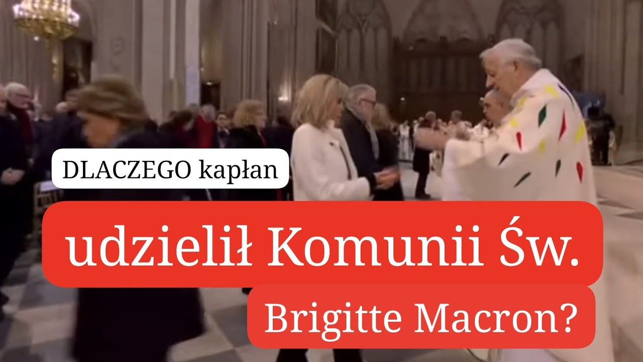 MACRON przyjmuje Komunię!