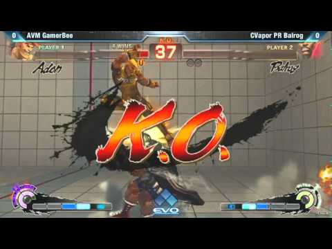 SSF4 AE - Top 8  Evo 2012 Tournament     AVM GamerBee {Adon} vs  CVapor PR Balrog {Balrog}