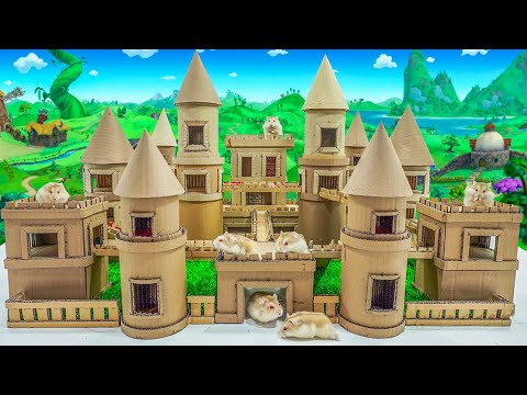 Build Hamster Maze - DIY Cardboard Hamster Castle House