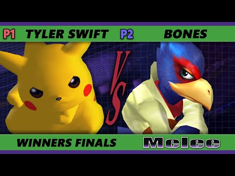 S@X 417 Winners Finals - Tyler Swift (Pikachu) Vs. Bones (Falco) Smash Melee - SSBM