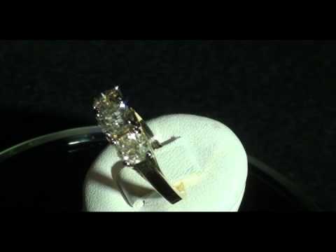 2.00CT Three Stone Diamond Past Present Future 14K Ring