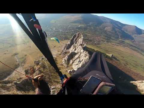 Rimetea zbor cu parapanta la Piatra Secuiului 13 11 2022