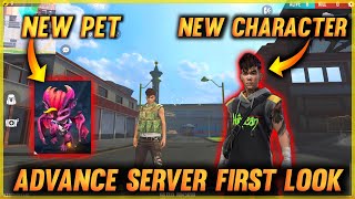 ADVANCE SERVER FIRST EVER LOOK 🔥😲 NEW CHARACTER, NEW PET &amp; MANY MORE || GARENA FREE FIRE