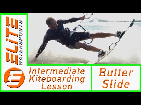 Intermediate Kiteboarding Lesson- Butter Slide