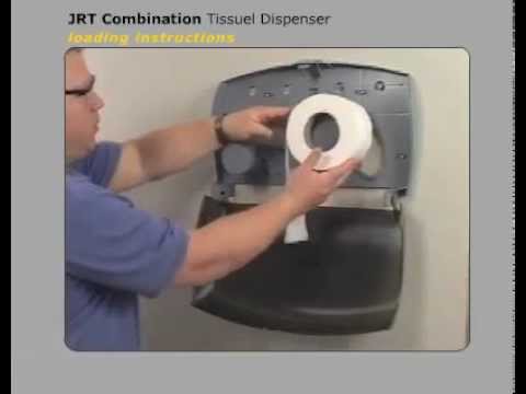 JRT-Twin Kimberly-Clark Toilet Tissue Dispenser Loading