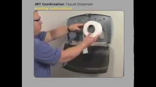JRT-Twin Kimberly-Clark Toilet Tissue Dispenser Loading
