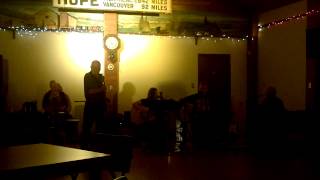 Diane Harrison singing at the Train Station in Hope BC June 9, 2012