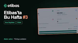 Etibas'ta Bu Hafta #3: Modül Ana Sayfaları, Odak ve Ürün Penceresinde Net Kâr | 